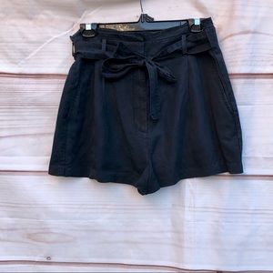 Aritzia super high waisted tie up shorts